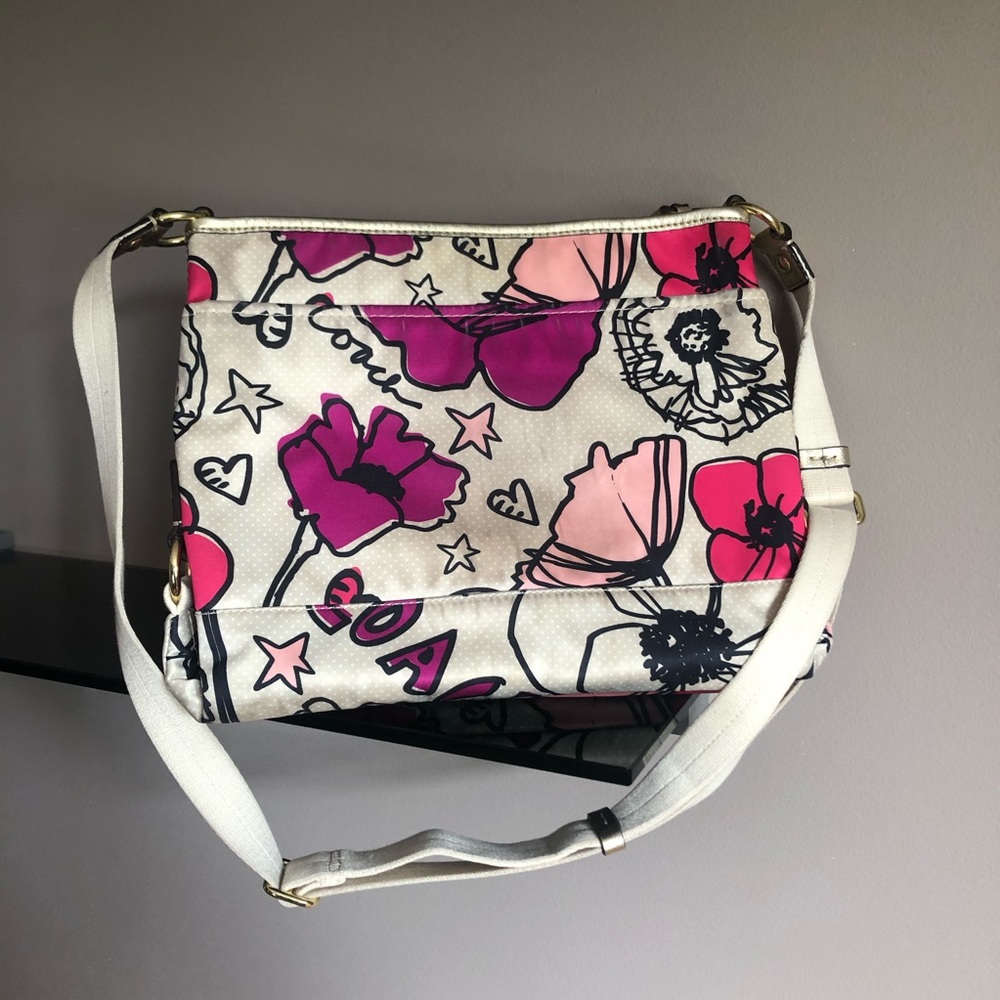 Coach Kyra Poppy Floral Sateen Crossbody Bag - Picture 2 of 4